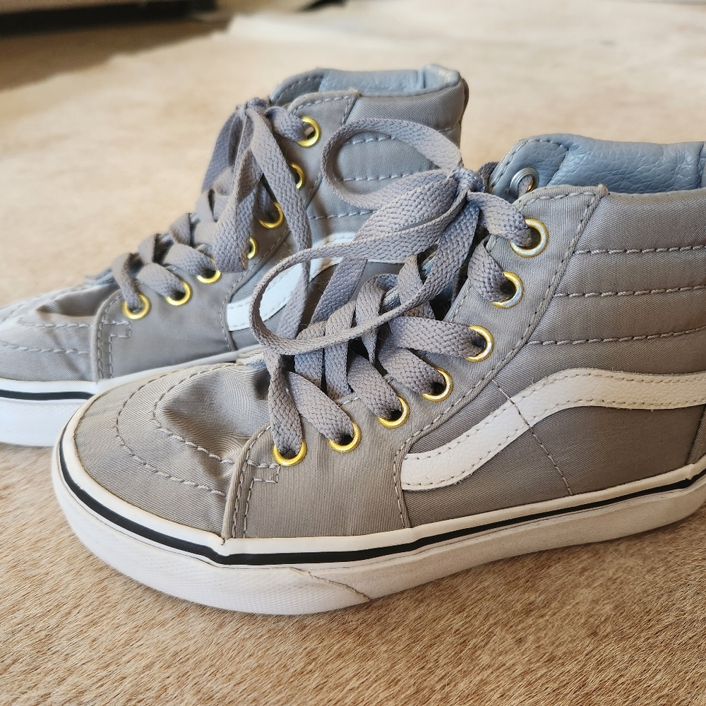Vans Silver High Top Sneakers Kids